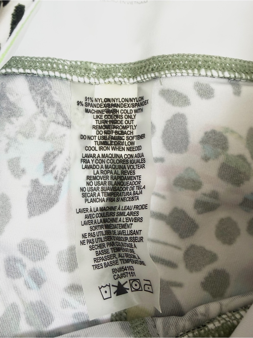 Calvin Klein Performance High Waist Crop Tight Abstract Print Leggings Small NWT - Picture 11 of 14